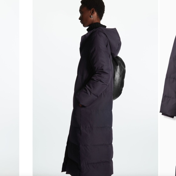 COS Recycled-Down Longline Puffer Coat - Picture 4 of 8